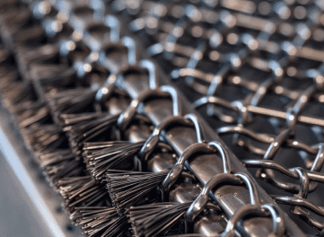 image of material wrapped in metal chains